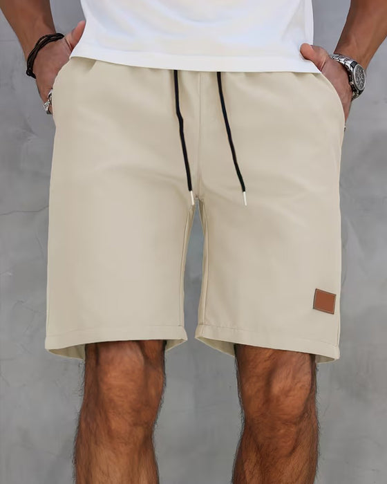 Shorts Læder Etiket Afslappet