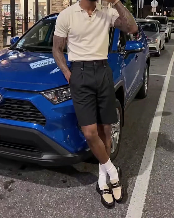 Shorts Casual Alsidig Herre Jakkesæt