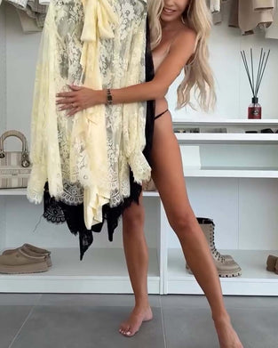 Kjolesæt Løs Afslappet Stil Broderet