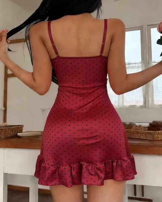 Kjole Sexy Spaghettistropper Søvn