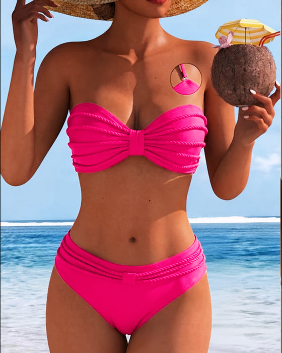 Bikini Ensfarvet Halsbånd