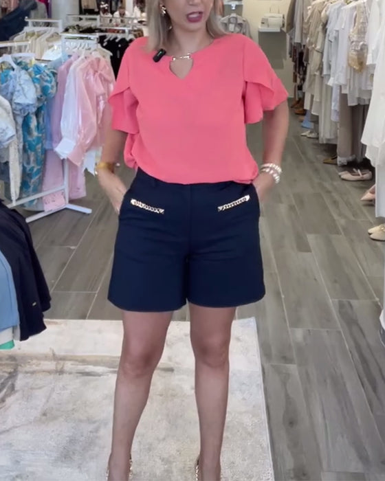 Shorts Med Kædepynt Afslappet