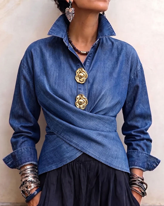 Top Kors Casual Ensfarvet