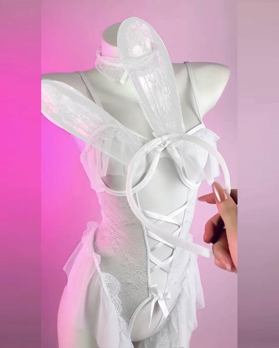 Sensuelt Undertøjssæt Med Nem Adgang