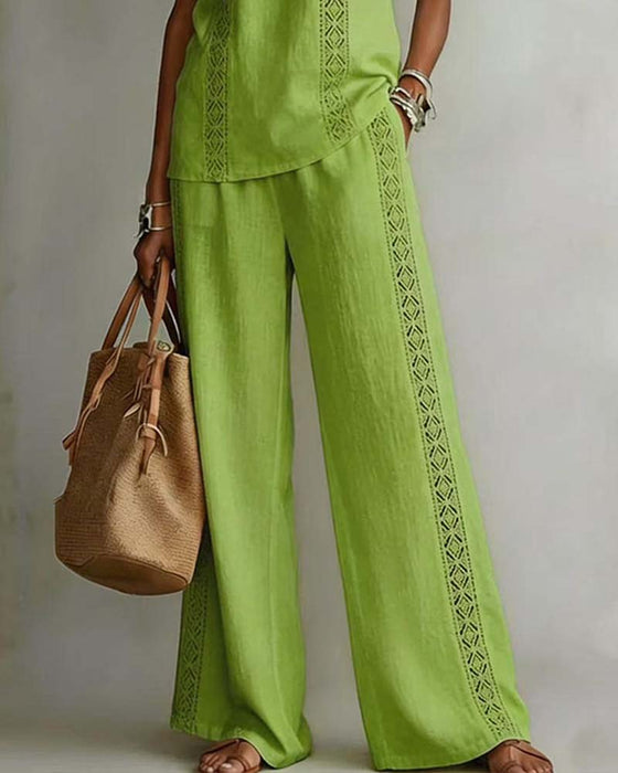 Todelt Sæt Hollow Out Halter