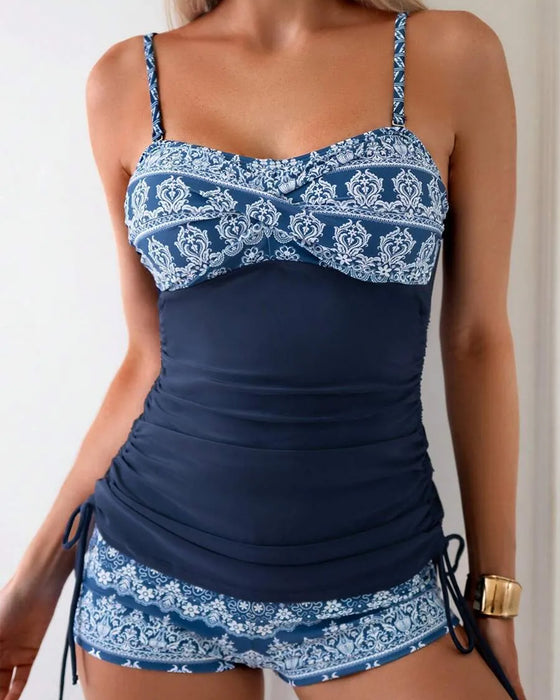 Tankini Spagettibånd Side Snørrebånd