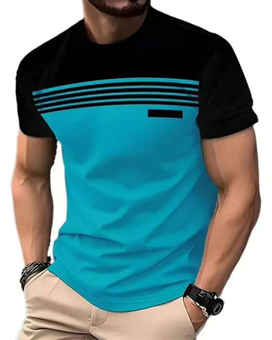 Herre T-Shirt Åndbar Hurtigtørrende Korte Ærmer