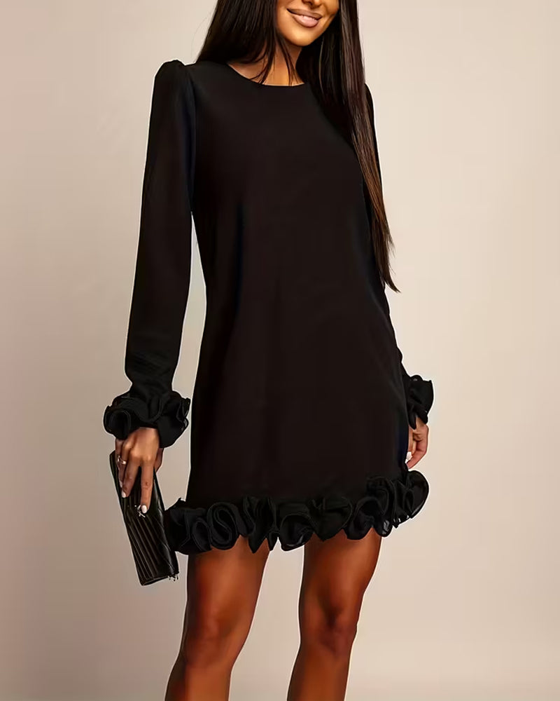 Kjole Pufærme Lige Blomsterknop