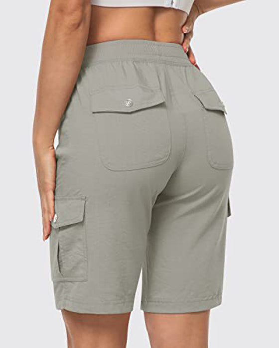 Kvinders Shorts Hurtigtørrende Cargoshorts Med Lommer