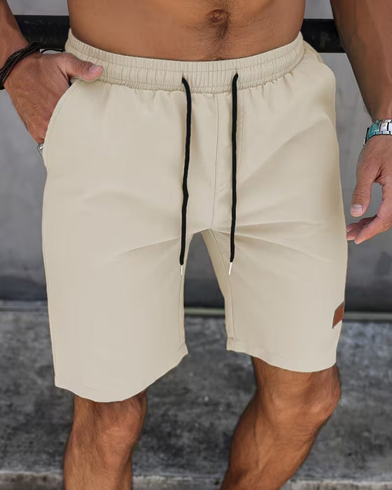 Shorts Læder Etiket Afslappet