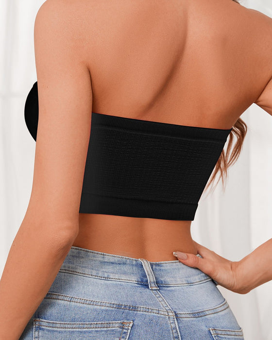 Lingeri Stropløs Ensfarvet Bandeau