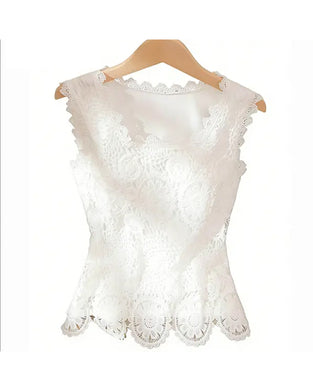 Tank Top Vandopløselig Blonde Ærmeløs