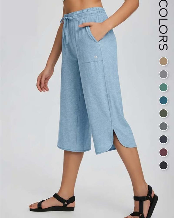 👖 Capris Kvinder Bredt Ben Yoga