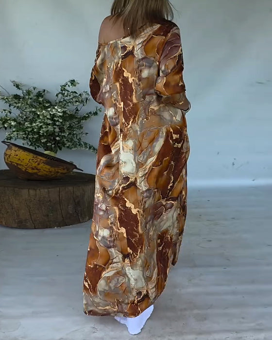 Bluse Moderigtig Slids Printet