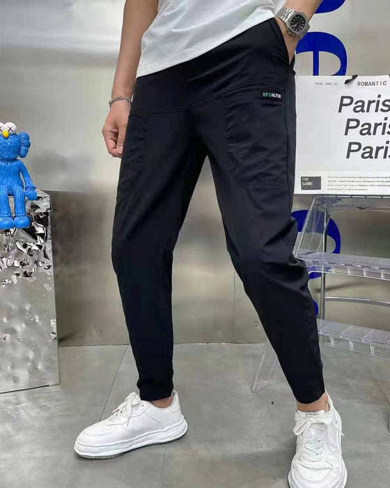 Mænds High Stretch Skinny Cargo-bukser med flere lommer