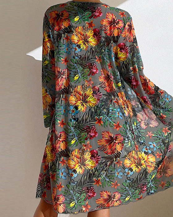 Blomstrede Bikinier og Cover-ups