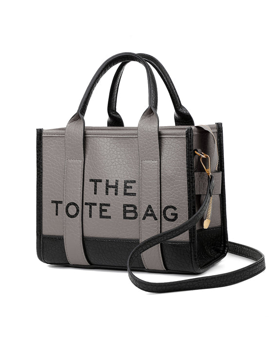 Tofarvet mode tote bag