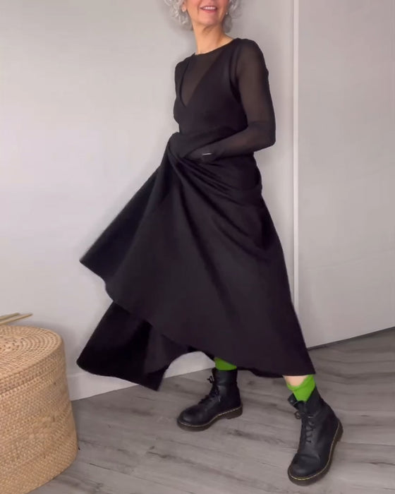 Kjole Plisseret Stor Hemsesele