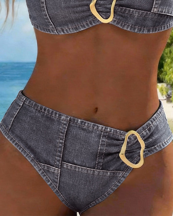 Bikini Seler Metalspænde To-Delt