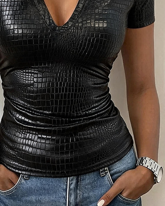 Bluse V-Hals Trendy Rynket