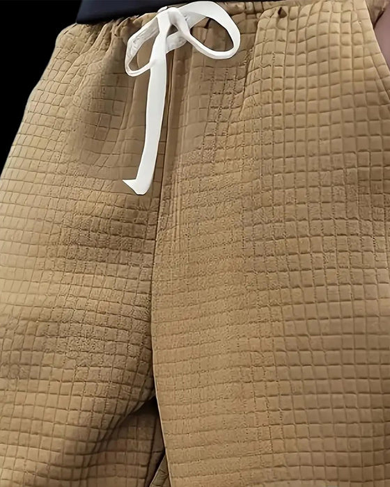 Shorts Vaffeltekstur Snøre