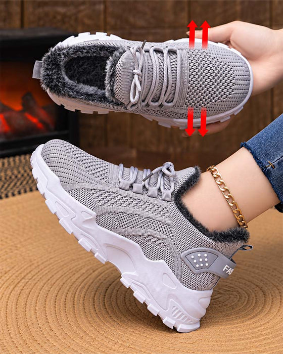Sneakers Tynd Sål Fleeceforet Sne