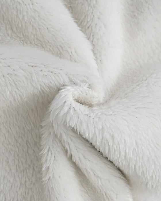 Fleeceforede fritidsbukser med skrift