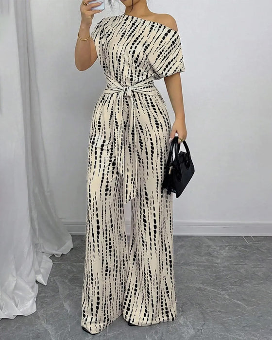 Jumpsuit Enskulder Slips Bred Ben