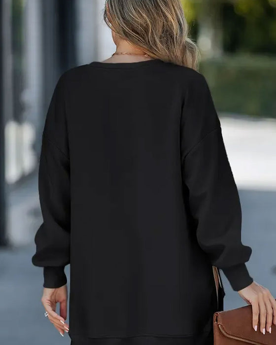 Kjole Vinglas Jul Tryk Lang Sweatshirt