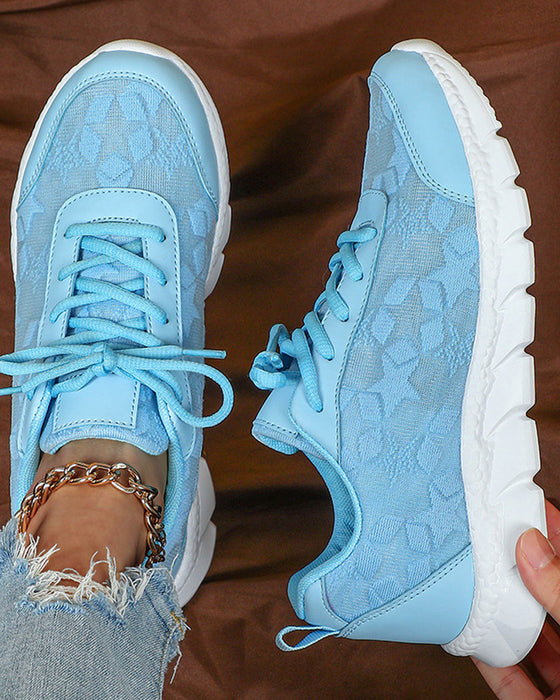 Mønstrede åndbare sneakers (Flere farvevarianter)