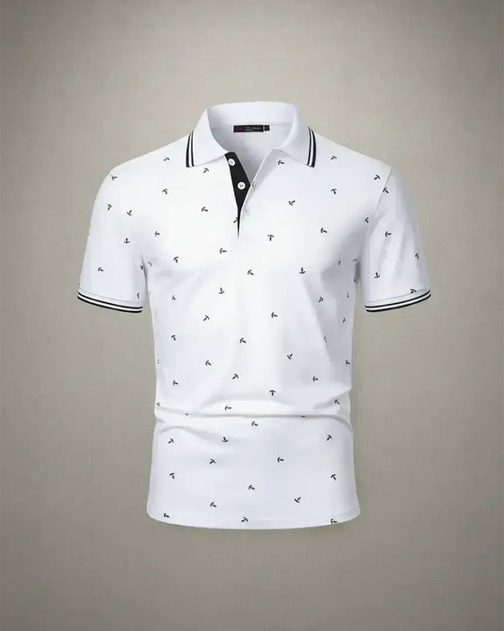 T-Shirt Polo Krave Pil Mønster Casual