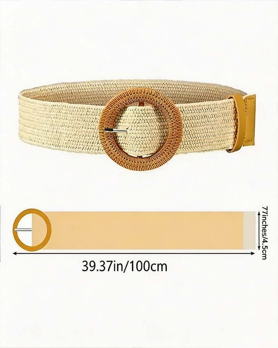 Bælte Boho Stil Spænde Elastisk