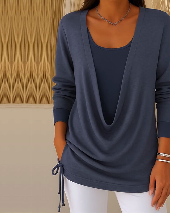 Toppe Falsk Todelt Mode