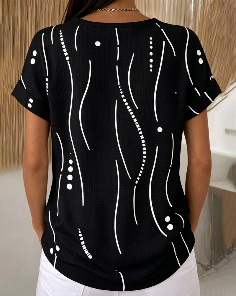 T-Shirt Rund Hals Kortærmet