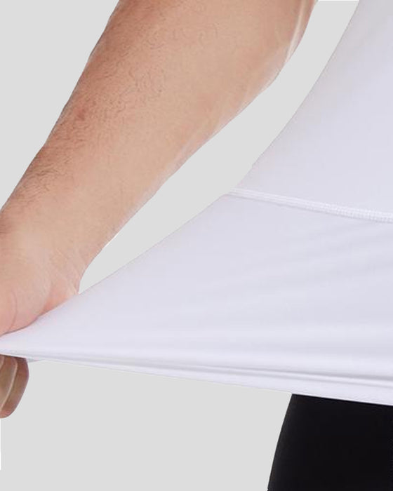 Ensfarvet tanktop i tætsiddende pasform (Herre)