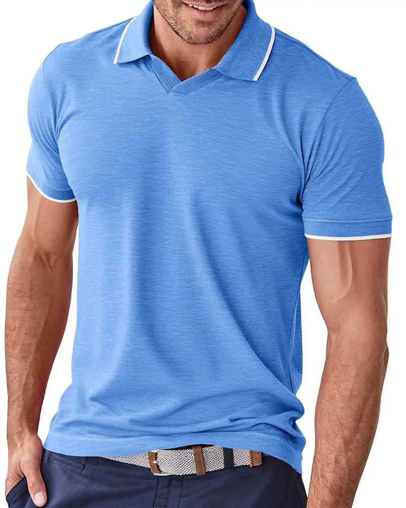 Herre T-Shirt, Med Krave, Korte Ærmer