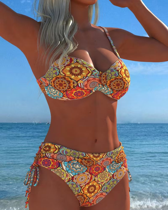 Bikini Snøring Ring Tryk