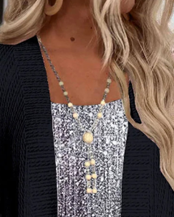 Modetop I Falsk Todelt Design