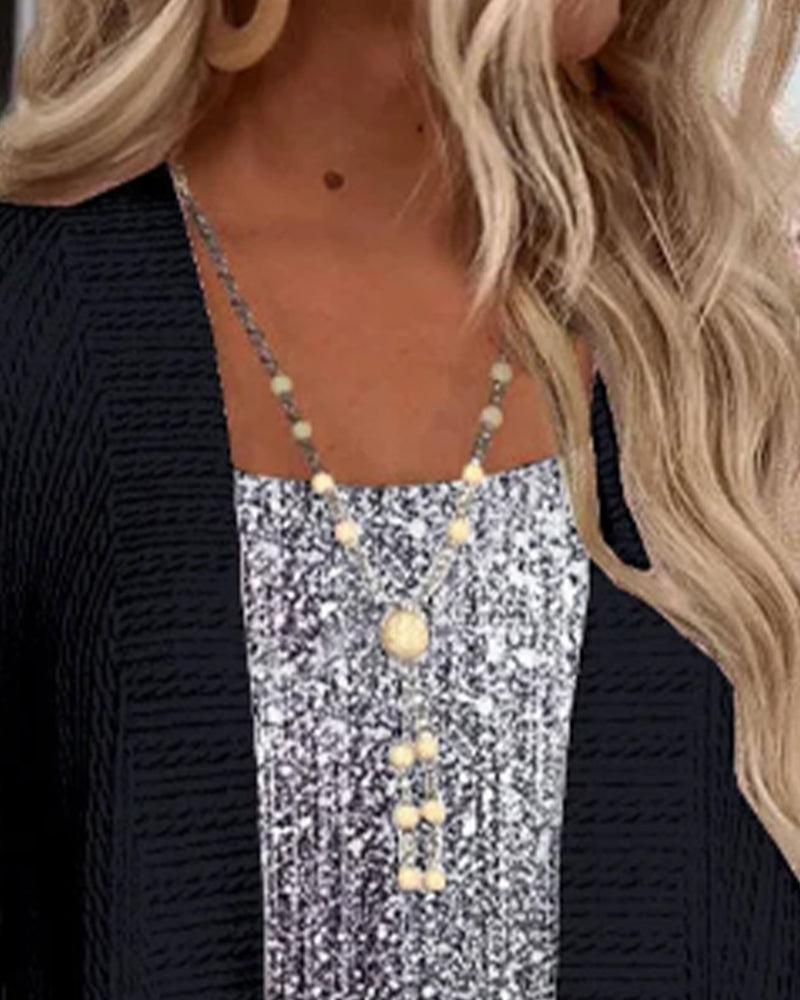 Modetop I Falsk Todelt Design