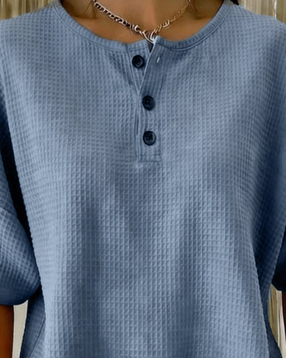 Top Vaffel Løs Afslappet