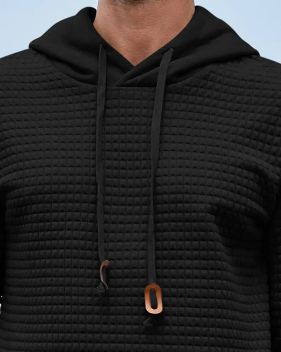 Hoodie Herre Hætte Solid