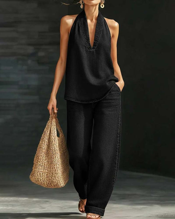 Set Mode Halsstrik Denim