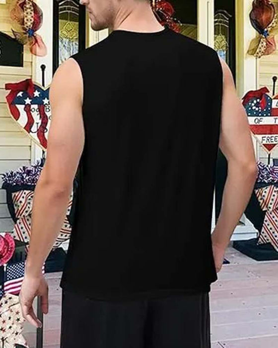 Herre Tanktop Afslappet Ærmløs