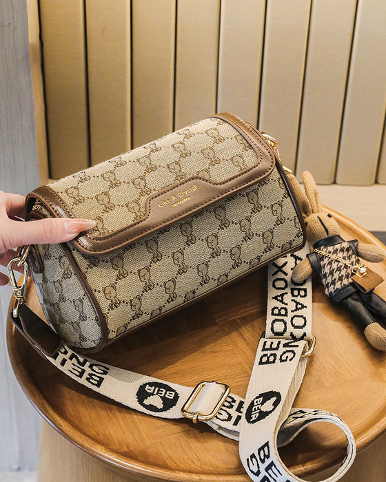 Taske Bjørnetryk Enkel Skuldertaske