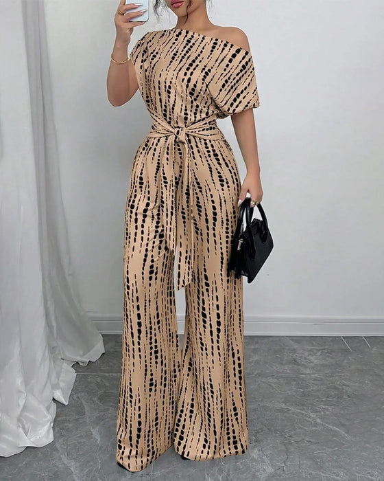Jumpsuit Enskulder Slips Bred Ben