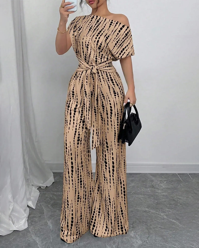 Jumpsuit Enskulder Slips Bred Ben