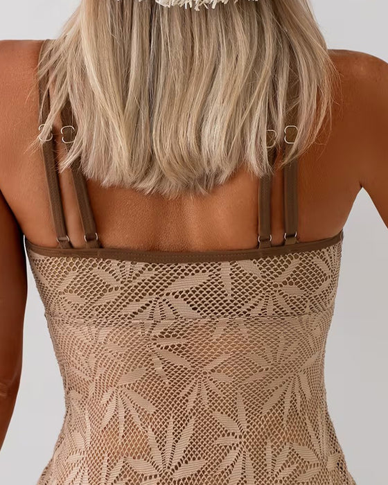 Tankini Spagettibånd Mesh