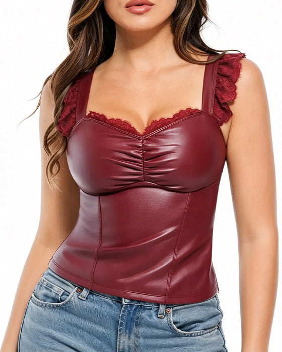 Tanktop PU Blonde Flæse