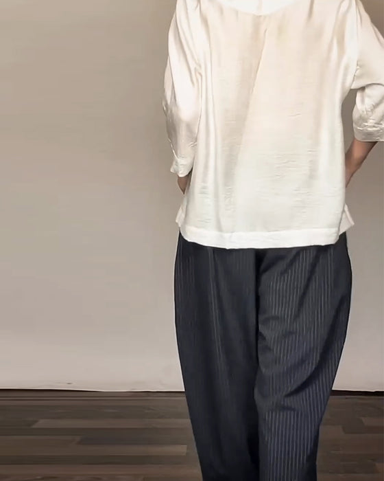 Fritidsbukser Med Retro Streger