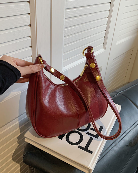 Taske Vokset Læder Armhule